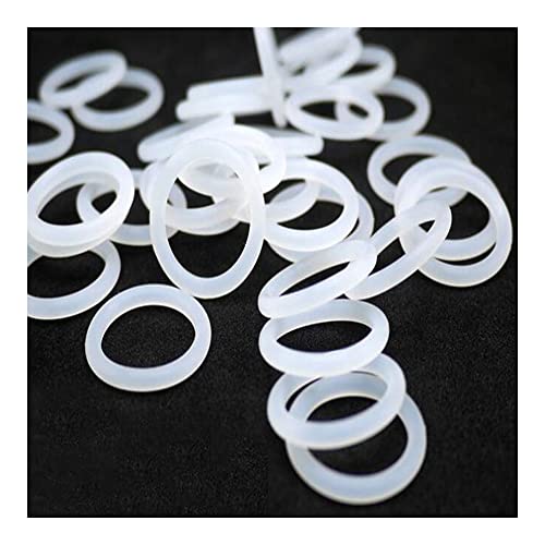 10 pcs weißer Gummi-Dichtungsring-Wärme-resistenter Lebensmittel-Silikon-O-Ring,OD 23mm CS 3mm von Yhloubb