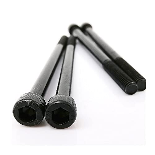 10PCS M3,40mm,Schwarze Note 12.9 Stahl verlängert langes Allen Sechseck-Sechskant-Sockelkappenkopfschraube Bolzenhalterfaden von Yhloubb