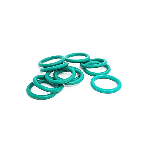 10pc Fluor Gummi-Ringgrün fkm o Ringdichtung CS2.5 mm Dicke O-Ringöl-Waschmaschine,12x7x2.5mm von Yhloubb