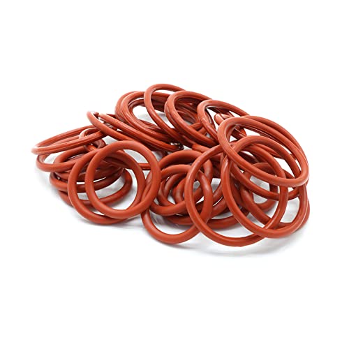 10pcs VMQ rotes Silikon O Ring CS 5 mm Dicke Nahrungsmittelqualität wasserdichte Waschmaschinen isolierte Runde O -Formdichtung Dichtung,ID 45mm OD 55mm von Yhloubb