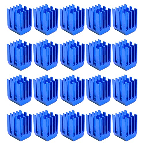 20pcs Aluminiumkühlung Kühlkörper -Chip -Kompatible RAM -Kühler Aluminium Mini -Chipsatzkühlung,Blue-9 * 9 * 12 20pcs von Yhloubb