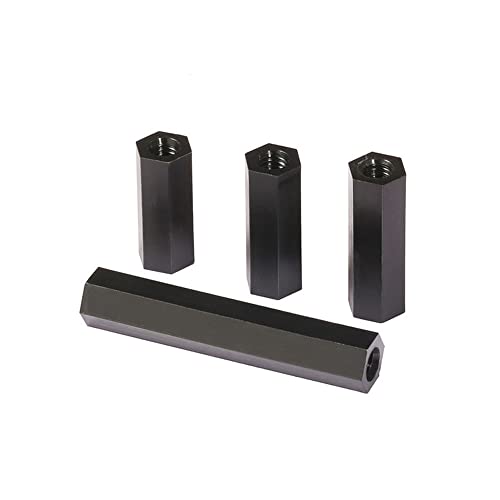 Black M2,10mm 100pcs,Nylon-Sechskant-weibliche Standoff-Kunststoffhalterung Sechskant-Faden PCB-Motherboard-Spacer-Säule-Brettmutter von Yhloubb