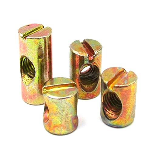 M5*10L*8D,10 STÜCKE Fassbolzen Kreuzdübel Schlitzbeschläge Geeignet für Bettenstühle Horizontale Lochmutter Hammer Embedded Nut M5*10L*8D,10 STÜCKE Fassbolzen Kreuzdübel Schlitzbeschläge Geeignet für Bettenstühle Horizontale Lochmutter Hammer Embedded Nut von Yhloubb