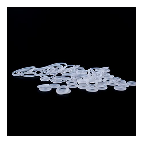 Weißer Gummi -VMQ O Ringdichtungen 2 mm Dicke Silikon O'Ring Dichtdichtung,9x5x2mm von Yhloubb