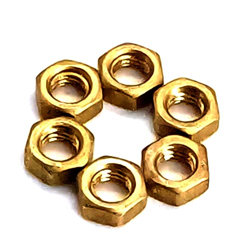 brass hex nut,M1 50pcs,Sechskantmutter von Yhloubb