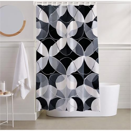 Duschvorhang 120 x 180 Einfachheit Duschvorhang Wasserdicht Extra Lang Duschrollo Grau Shower Curtains Polyester Beschwerter Saum mit 12 Duschvorhangringe für Hotel Dormitory, Badezimmer Deko R2-499 Duschvorhang 120 x 180 Einfachheit Duschvorhang Wasserdicht Extra Lang Duschrollo Grau Shower Curtains Polyester Beschwerter Saum mit 12 Duschvorhangringe für Hotel Dormitory, Badezimmer Deko R2-499 von Yhoonn