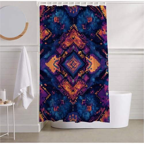 Duschvorhang 120 x 200 Marine Duschvorhang Wasserdicht Extra Lang Duschrollo Halloween Shower Curtains Polyester Beschwerter Saum mit 12 Duschvorhangringe für Hotel Dormitory, Badezimmer Deko R2-503 Duschvorhang 120 x 200 Marine Duschvorhang Wasserdicht Extra Lang Duschrollo Halloween Shower Curtains Polyester Beschwerter Saum mit 12 Duschvorhangringe für Hotel Dormitory, Badezimmer Deko R2-503 von Yhoonn
