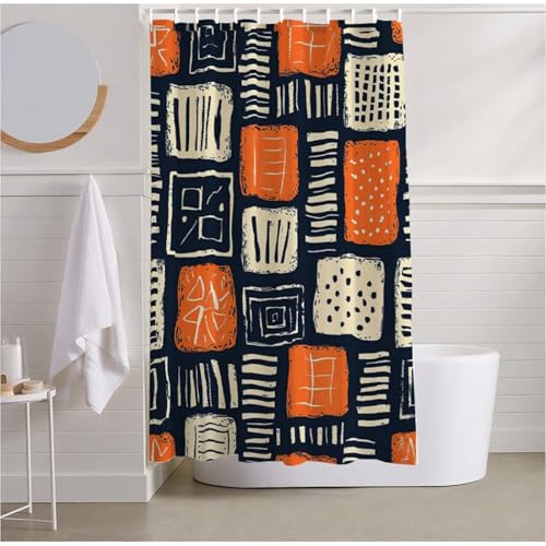 Duschvorhang 120x200 Blau Duschvorhang Wasserdicht Extra Lang Duschrollo Abstrakt Shower Curtains Polyester Beschwerter Saum mit 12 Duschvorhangringe für Hotel School Dormitory, Badezimmer Deko R2-515 Duschvorhang 120x200 Blau Duschvorhang Wasserdicht Extra Lang Duschrollo Abstrakt Shower Curtains Polyester Beschwerter Saum mit 12 Duschvorhangringe für Hotel School Dormitory, Badezimmer Deko R2-515 von Yhoonn