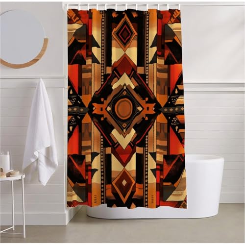 Duschvorhang Geometrie Duschrollo für Badewanne 150x180 cm Duschvorhang Wasserdicht Beschwerter Saum, Shower Curtain Schwarzer Duschvorhänge Polyester Stoff Badevorhänge für Badewanne Duscheh R2-514 Duschvorhang Geometrie Duschrollo für Badewanne 150x180 cm Duschvorhang Wasserdicht Beschwerter Saum, Shower Curtain Schwarzer Duschvorhänge Polyester Stoff Badevorhänge für Badewanne Duscheh R2-514 von Yhoonn