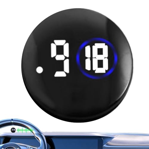 Dashboard Car Clock | 1,57x1,57 Zoll leuchtende Luftlüftungsuhren | Wasserdichte Fahrzeuguhr | Kleine digitale Uhr, Auto -Innenraumzubehör für Automobil -LKW -Armaturenbrett von Yhsioaklo