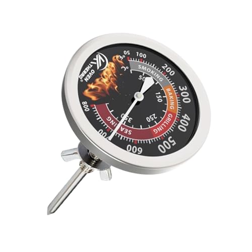 Edelstahl Grill Thermometer Analog, Deckelthermometer Mit Zifferblatt, Raucher Temperaturanzeige, Gasgrill Wärmeanzeige, Präzise Celsius Und Messung, Robust Und Einfache Montage Edelstahl Grill Thermometer Analog, Deckelthermometer Mit Zifferblatt, Raucher Temperaturanzeige, Gasgrill Wärmeanzeige, Präzise Celsius Und Messung, Robust Und Einfache Montage von Yhsioaklo