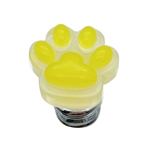 Netter Toilettenknopf | Glühender Toilettenknopf Pusher | Katzenklaue Langer Nagelassistent | Luminous Toilet Press Tool | Hilfsmittel für Badezimmernagelschutz von Yhsioaklo