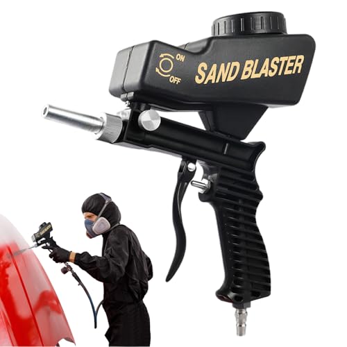 Sandstrahlmaschine | Handstrahlpistole | Sandstrahlgeräte | Rostentferner für Metallfarbe Restaurierung Holz Polieren Möbel Lack Arbeitsindustrie von Yhsioaklo