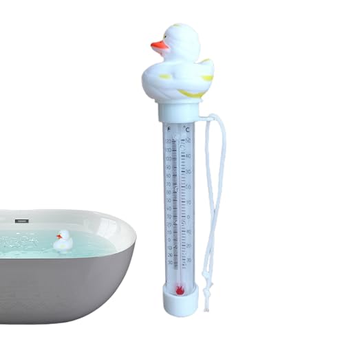 Swimmingpool -Thermometer | Pool bruchsicheres schwimmendes kleines gelbes Enten -Wassertemperaturanzeige | Wassertemperaturthermometer für Spas, Whirlpools, Fischteiche von Yhsioaklo