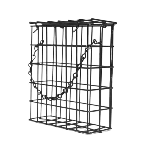 Talgkäfig-Vogelfutterstation, Metalldraht, rostbeständig, Futterspender für Finken, Kardinalküken, Bluebird, einfach zu befüllen, für den Außenbereich, Garten, Hinterhof, Vögel, Fütterung Talgkäfig-Vogelfutterstation, Metalldraht, rostbeständig, Futterspender für Finken, Kardinalküken, Bluebird, einfach zu befüllen, für den Außenbereich, Garten, Hinterhof, Vögel, Fütterung von Yhsioaklo
