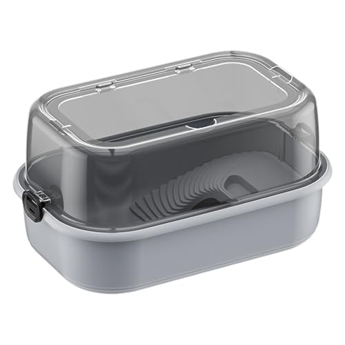 Turtle Tank Kit | 17.32x11.42 Zoll Turtle Starter Kit | Aquatic Tortoise Geheure Starter | Multifunktionsbereich, atemberaubender Lebensraum, Bodenabfluss, Backenstufe für kleine Reptilien von Yhsioaklo