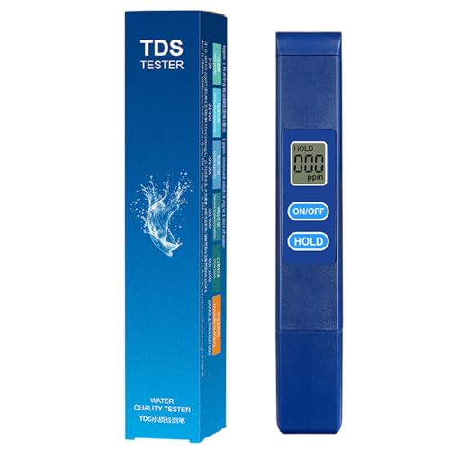 Wasserqualitätstest Meter | digitaler Wasserqualität-Tester | Trinkwasserqualitätstester | Messgerät für insgesamt gelöste Feststoffe, hochpräzises Taschenmessgerät für genaue Ergebnisse von Yhsioaklo
