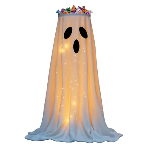 Yhsioaklo Beleuchtete Schüssel für Halloween | Geister-Dekorationen für Halloween-Aramelhalter - niedliche Figur für Tür Haus Garten Outdoor Küche Bad Terrasse Yhsioaklo Beleuchtete Schüssel für Halloween | Geister-Dekorationen für Halloween-Aramelhalter - niedliche Figur für Tür Haus Garten Outdoor Küche Bad Terrasse von Yhsioaklo