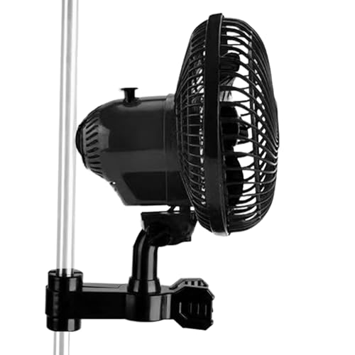 Yhsioaklo Grow Zelt Ventilator,Schwenkbarer Luftzirkulator | Leiser Klemmventilator Mit 2 Geschwindigkeitsstufen Für Gewächshaus Zelt Schlafzimmer Fitnessraum Kinderzimmer von Yhsioaklo