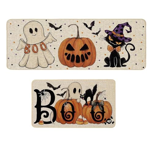 Yhsioaklo Hàlloween Küchenmatten | Küchenbodenmatte | Gürtelte dekorative Badezimmerteppiche | Kristall Samt Teppich Spooky Horror Bat Teppich | Bademat für Terrasse, und Eingang Yhsioaklo Hàlloween Küchenmatten | Küchenbodenmatte | Gürtelte dekorative Badezimmerteppiche | Kristall Samt Teppich Spooky Horror Bat Teppich | Bademat für Terrasse, und Eingang von Yhsioaklo