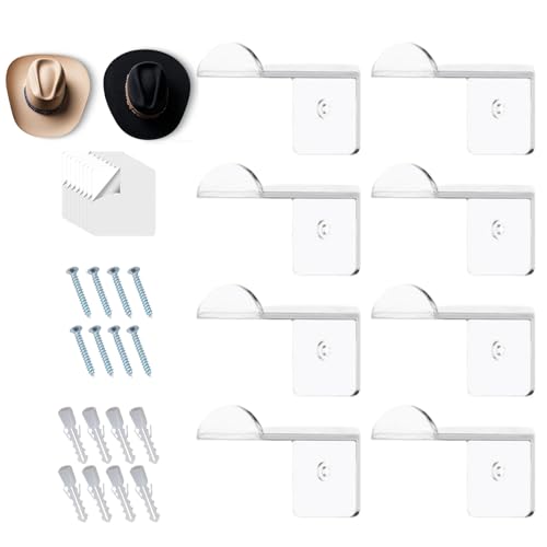 Yhsioaklo Hathaken für Wall | 2,8x 1,8x 1,8 -Zoll -Acrylkappenhalter | Hutregal | Cap Hangers Holder Speicherorganisator | Acrylmaterial Baseballkappen Organizer, Western Room Decoration Yhsioaklo Hathaken für Wall | 2,8x 1,8x 1,8 -Zoll -Acrylkappenhalter | Hutregal | Cap Hangers Holder Speicherorganisator | Acrylmaterial Baseballkappen Organizer, Western Room Decoration von Yhsioaklo