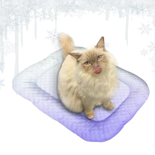 Yhsioaklo Hundekühlungsmatte | 15.7x11.8x2.4inch Kühlung Ice Seidenpelpenmatte für Kiste | Atmungsaktives Haustier -Ruhestand für Sofa Zwinger Zimmer im Freien im Freien im Freien Käfig Balkon von Yhsioaklo