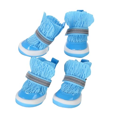 Yhsioaklo Hundeschuhe - Welpen Pfotenschutz - 4 Stück atmungsaktive Hundeschuhe für Spaziergänge, Outdoor, Camping, Wandern und Yhsioaklo Hundeschuhe - Welpen Pfotenschutz - 4 Stück atmungsaktive Hundeschuhe für Spaziergänge, Outdoor, Camping, Wandern und von Yhsioaklo