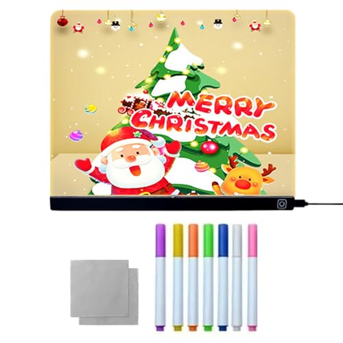 Yhsioaklo LCD Schreibtafel - Acryl Trockenlöschtafeln mit Beleuchtung - Wiederverwendbare Acryl Notiztafel Leuchtmemo Für Zuhause Basteln Spiele Üben Reise Party Unterricht Unterhaltung Yhsioaklo LCD Schreibtafel - Acryl Trockenlöschtafeln mit Beleuchtung - Wiederverwendbare Acryl Notiztafel Leuchtmemo Für Zuhause Basteln Spiele Üben Reise Party Unterricht Unterhaltung von Yhsioaklo