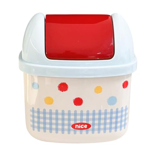 Yhsioaklo Mülleimer Für Schreibtisch - Badezimmer Schreibtisch Mülleimer Mit Deckel - Mini Müllbehälter Eimer Für Auto Arbeitszimmer Küche Schlafzimmer - Für Schlafzimmer Bad Outdoor von Yhsioaklo