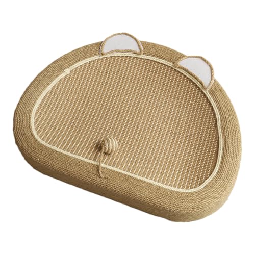 Yhsioaklo Scratch Lounge Katzenbett - Form Sisal Katzenkratzbrett mit Ballspielzeug - Trainingsspielzeug, Bett für Indoor-Katzen und Kätzchen zum Ausruhen und Spielen, Möbelschutz Yhsioaklo Scratch Lounge Katzenbett - Form Sisal Katzenkratzbrett mit Ballspielzeug - Trainingsspielzeug, Bett für Indoor-Katzen und Kätzchen zum Ausruhen und Spielen, Möbelschutz von Yhsioaklo