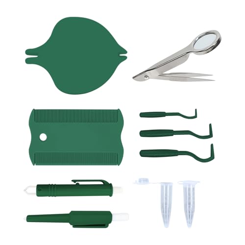 Yhsioaklo Tools zur Entfernung von Hundeticks, Pet Floh-Puller-Set, Tick-Entfernerwerkzeug, multifunktionales ergonomisches Floh- und Tick-Entferner-Kit für Hunde, Katzen und Multi-Pet-Haushalt von Yhsioaklo