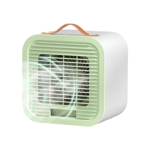 Yhsioaklo Tragbares Persönliches Klimagerät - Kompakter Tischventilator Mit Eingebauter Klimaanlage - 3 Geschwindigkeitsstufen Batteriebetrieben Für Kühlung In Innenräumen Und Im Freien Für von Yhsioaklo