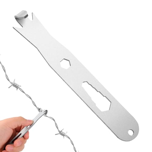 Zaundraht Twister | Edelstahlkabelfixer -Strahlung | Multifunktionale Twisting-Werkzeuge für Barbdraht mit sechseckigen Löchern für Stachelbalken-Mesh von Yhsioaklo