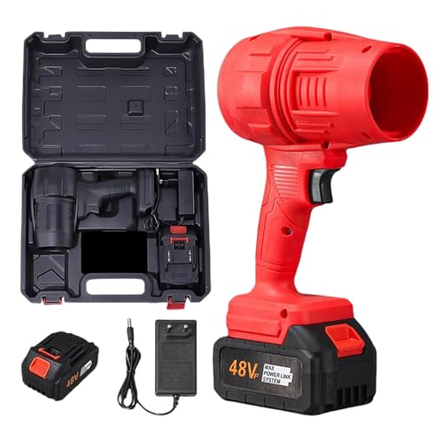 tragbarer sauberer, schnurloser Blattbläser Handheld Dry Blower Lüfterreiniger | Verstellbare Minigebläse mit schnellem Laden, nutzbar für Grass Lawn Auffahrt Terrasse Camping Snow Car von Yhsioaklo