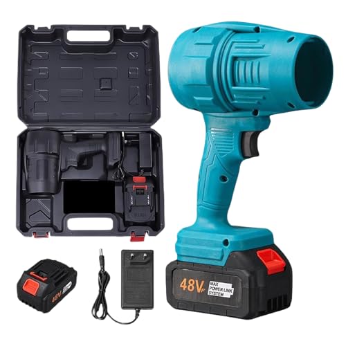 tragbarer sauberer, schnurloser Blattbläser Handheld Dry Blower Lüfterreiniger | Verstellbare Minigebläse mit schnellem Laden, nutzbar für Grass Lawn Auffahrt Terrasse Camping Snow Car von Yhsioaklo