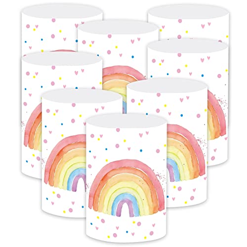 8 Stück Windlicht Tischdeko Geburtstag Mädchen, Regenbogen Deko Geburtstagsdeko Mädchen, Kinder Geburtstag Tischdeko für Mädchen, Schön DASS Du Da Bist Deko Kindergeburtstag Party 8 Stück Windlicht Tischdeko Geburtstag Mädchen, Regenbogen Deko Geburtstagsdeko Mädchen, Kinder Geburtstag Tischdeko für Mädchen, Schön DASS Du Da Bist Deko Kindergeburtstag Party von Yi'antai