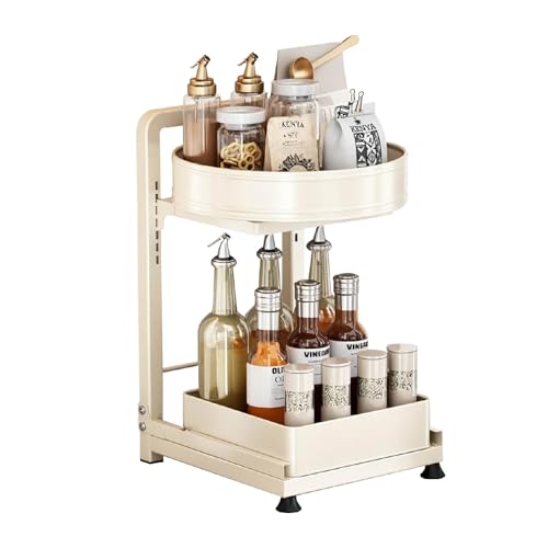 YiHYSj 2 Etagen Gewürzregal Schubladen Küchenregal Schrank-Organizer Küche erweiterbar kleines Regal stapelbar für Gewürzgläser Spice Rack Schublade Waschbecken Schminktisch YiHYSj 2 Etagen Gewürzregal Schubladen Küchenregal Schrank-Organizer Küche erweiterbar kleines Regal stapelbar für Gewürzgläser Spice Rack Schublade Waschbecken Schminktisch von YiHYSj