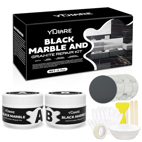 Badewannen Reparaturset Schwarzer,Emaille Reparaturset für Porzellan, Keramik, Acryl, Reparatur von Rissen, Sprüngen und Löchern auf Fliesen、Waschbecken、Duschwanne Badewannen Reparaturset Schwarzer,Emaille Reparaturset für Porzellan, Keramik, Acryl, Reparatur von Rissen, Sprüngen und Löchern auf Fliesen、Waschbecken、Duschwanne von YiJiAre