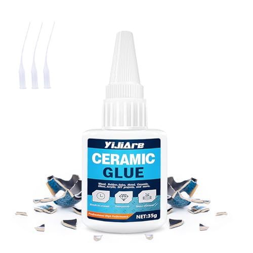 Keramik-Kleber 35g,Superkleber für Porzellan- und Keramikreparaturen, Hochleistungskleber für Porzellan, Keramik, Geschirr, Fliesen, DIY-Bastelarbeiten und mehr Keramik-Kleber 35g,Superkleber für Porzellan- und Keramikreparaturen, Hochleistungskleber für Porzellan, Keramik, Geschirr, Fliesen, DIY-Bastelarbeiten und mehr von YiJiAre
