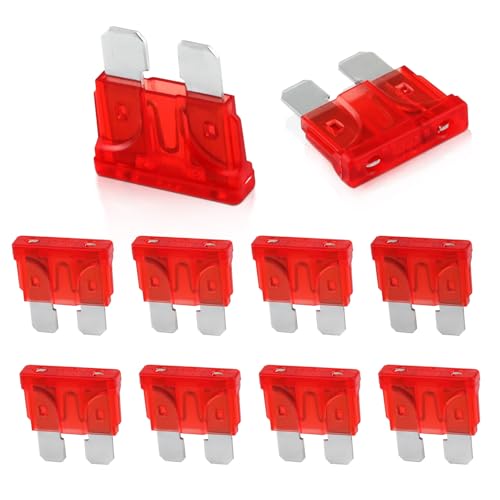 YIJIUBA 10 Stück 10 A KFZ Sicherungen Standard,19mm sicherungen auto für Auto,Boot,Motorrad,Wohnmobil,Roller YIJIUBA 10 Stück 10 A KFZ Sicherungen Standard,19mm sicherungen auto für Auto,Boot,Motorrad,Wohnmobil,Roller von YiJiuBa