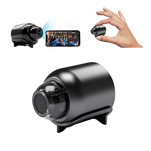 Mini Kamera 1080P HD Mini WiFi Kamera Nachtsicht Überwachungskamera mit Bewegungserkennung Fernüberwachung, 160° Weitwinkel-Mikromonitor für Heimbüro, Lagerhaus, Geschäft (1PCS) von YiKAiLi