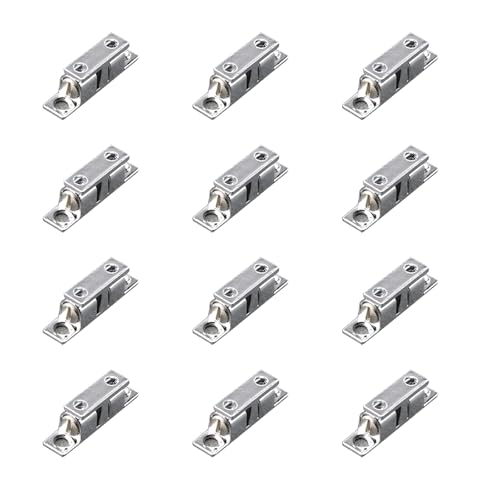12 Pcs Zinklegungslegierung Doppel Roller Federbällchen Catch Riegel Schrankschrank Türverstellbare Spannungen Leicht Zu Installieren Zinklegungsschrankkugeln von YiNLuax