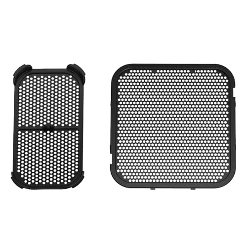 2 Stück Wiederverwendbare Silikon-Spritzschutz für Duals Basket Air Fritteusen Ölspritzer Prävention und einfache Reinigung Baffle Airfryers Zubehör mit Edelstahlrahmen 2 Stück Wiederverwendbare Silikon-Spritzschutz für Duals Basket Air Fritteusen Ölspritzer Prävention und einfache Reinigung Baffle Airfryers Zubehör mit Edelstahlrahmen von YiNLuax