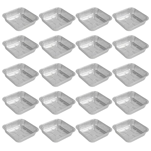 20pcs Wiederverwendbare Aluminiumfolie Ofen Backschalen Stapelbare Quadratluft Frittyer Liner Food Container Küchenbedarf 20pcs Wiederverwendbare Aluminiumfolie Ofen Backschalen Stapelbare Quadratluft Frittyer Liner Food Container Küchenbedarf von YiNLuax
