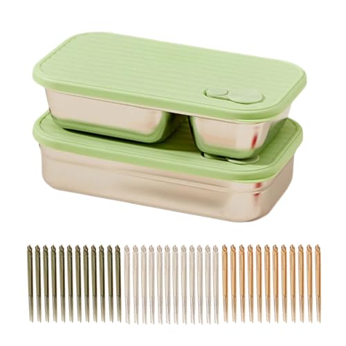 304 Edelstahlsalat Bentos Box Outdoor Lebensmittelhalter Für Picknicks Und Wanderungsstapel Mittagessen Für Studenten von YiNLuax