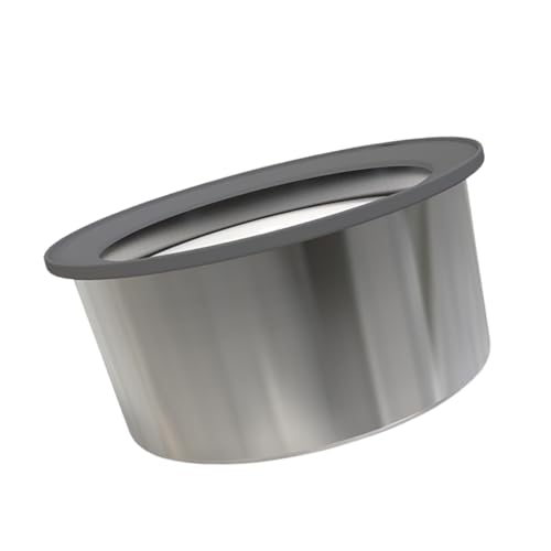 Edelstahl Haustier Wasserschüssel Spill Proof Weit Tropfdurchdringliche Große Kapazität 1 6 L/2L/3L Einfach Zu Reinigen Edelstahlschüssel Wasserfuttermittel von YiNLuax