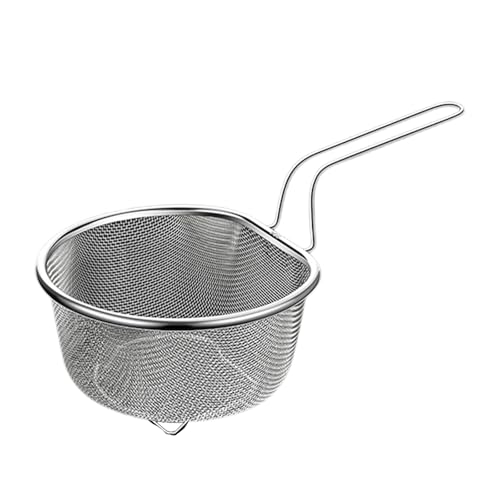 Effizienter 304 Stahlstahl Meshs Colander Mit Ergonomischem Griffkorb Zum Spülen Von Trocknen Und Anspannungsaufgaben von YiNLuax