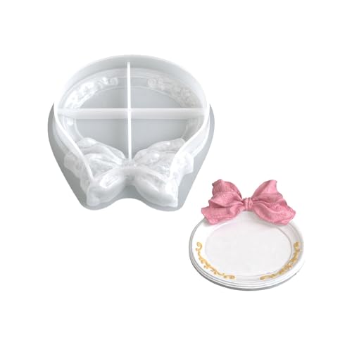 Einzigartige Silikonform Party Serving Tablett Formen Bogenknoten Themenplattenform Textur Geeignet Für Home Decoration Bowknot Tablett Formform von YiNLuax