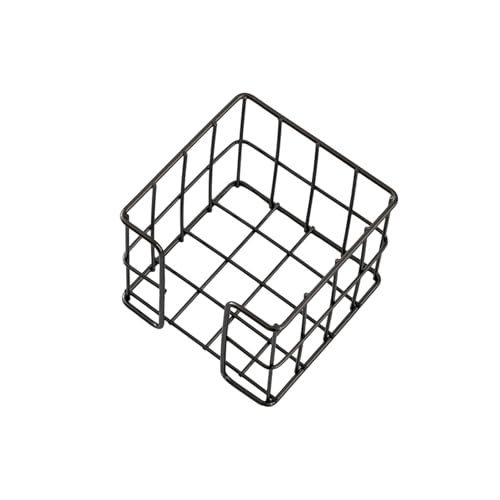 Eisendrahtnoten Blockhalter Schreibtisch Notizierspeicherbox Memo Pad Metal Note Box Für Büro 27x95x80mm Schreibtischzubehör von YiNLuax