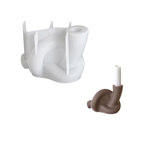 Künstlerische Geflochtene Kerzenhalter Silikonform Tränenresistent Gips Ornament Für Epoxidharzputzprojekte Gips Ornament Silikon von YiNLuax